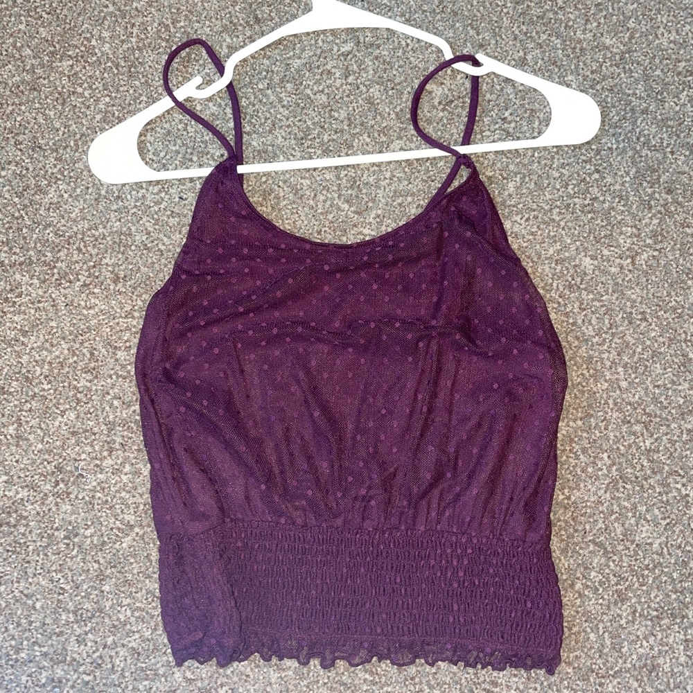 Maroon American Eagle Tank Top
